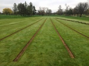 fairway drainage process at Butler National Golf Course